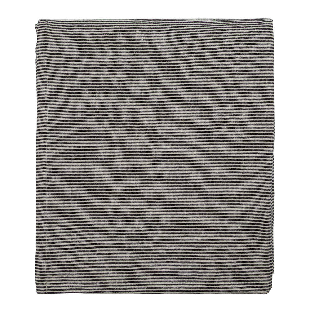 House Doctor Block Pöytäliina 150x150 cm Hiekka/Musta