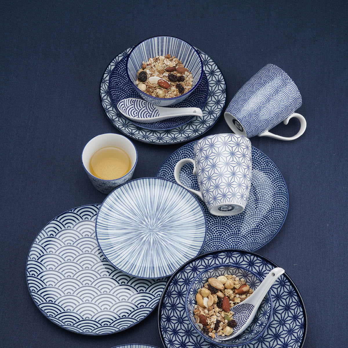 Tokyo Design Studio Nippon Blue risskål 12 cm lines