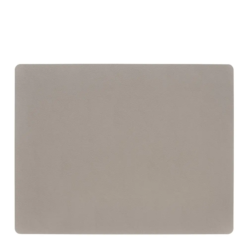 Leather Serene Square bordbrikke L 35x44 cm ash
