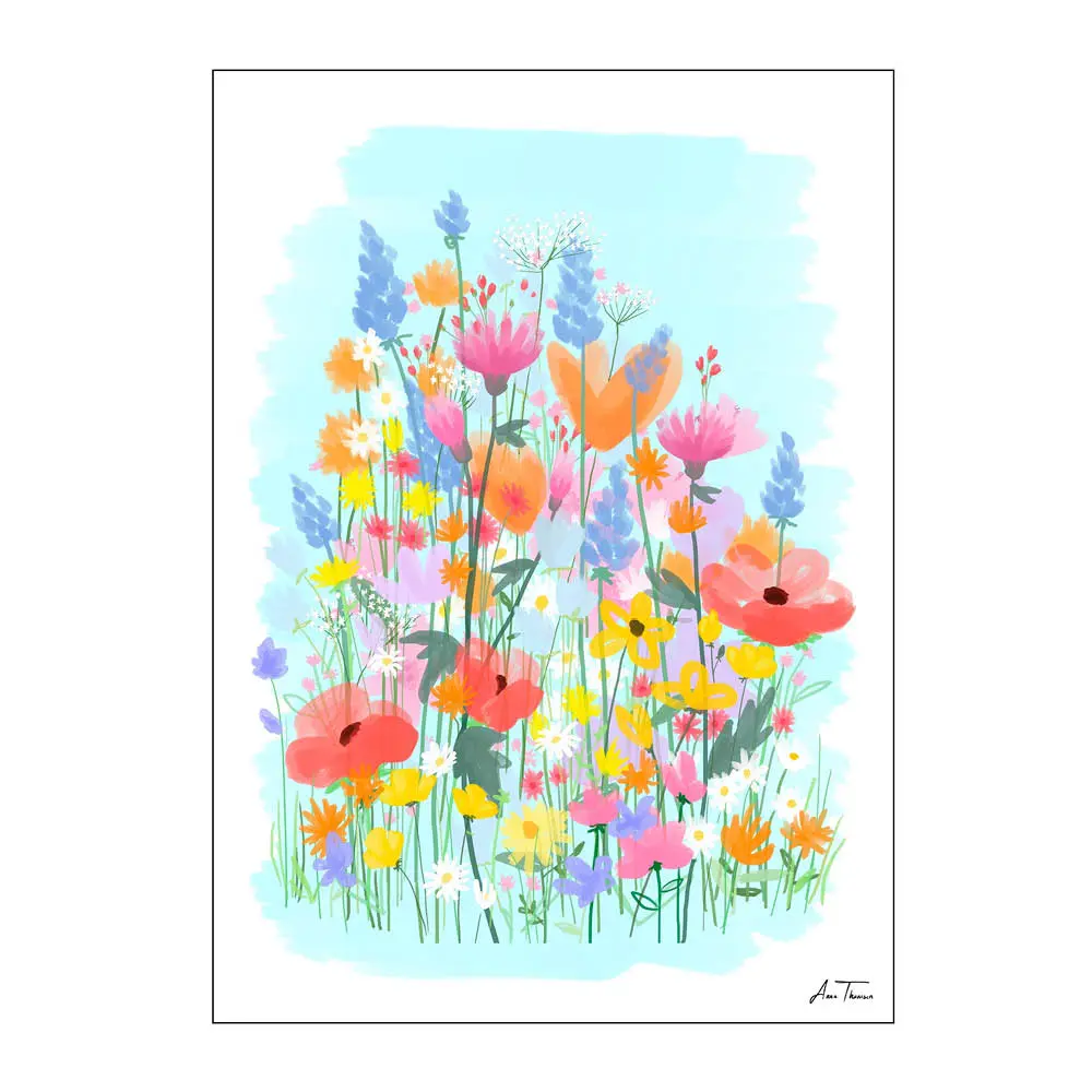Anna Thomsen Juliste 30x40 cm Field of flowers no3