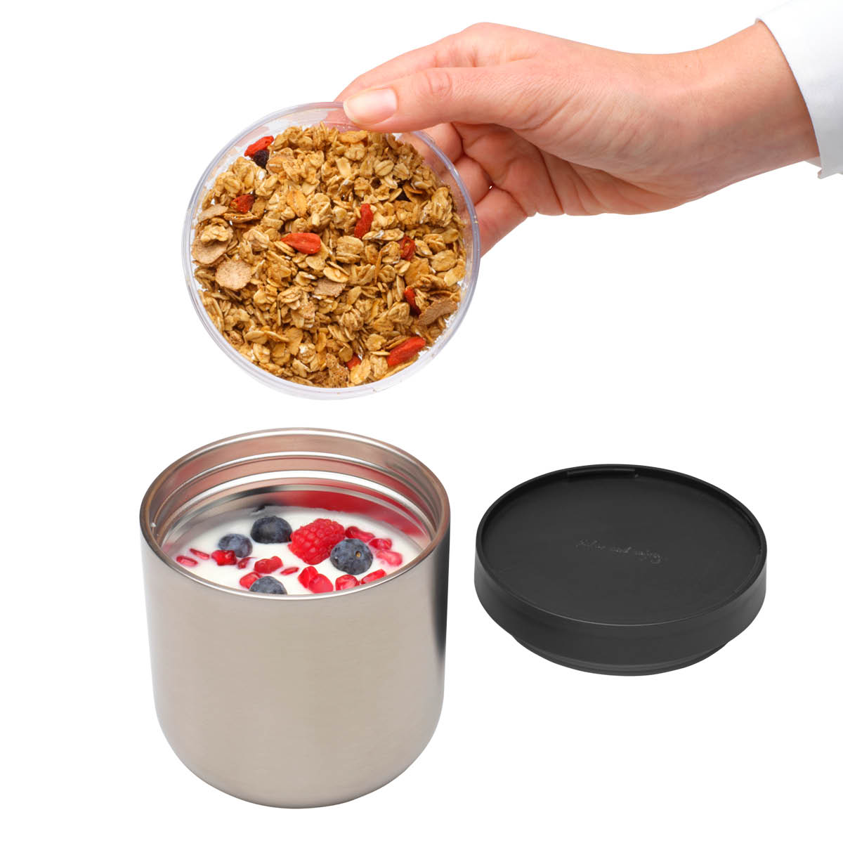 Brabantia Make & Take mattermos 0,5 L mörkgrå