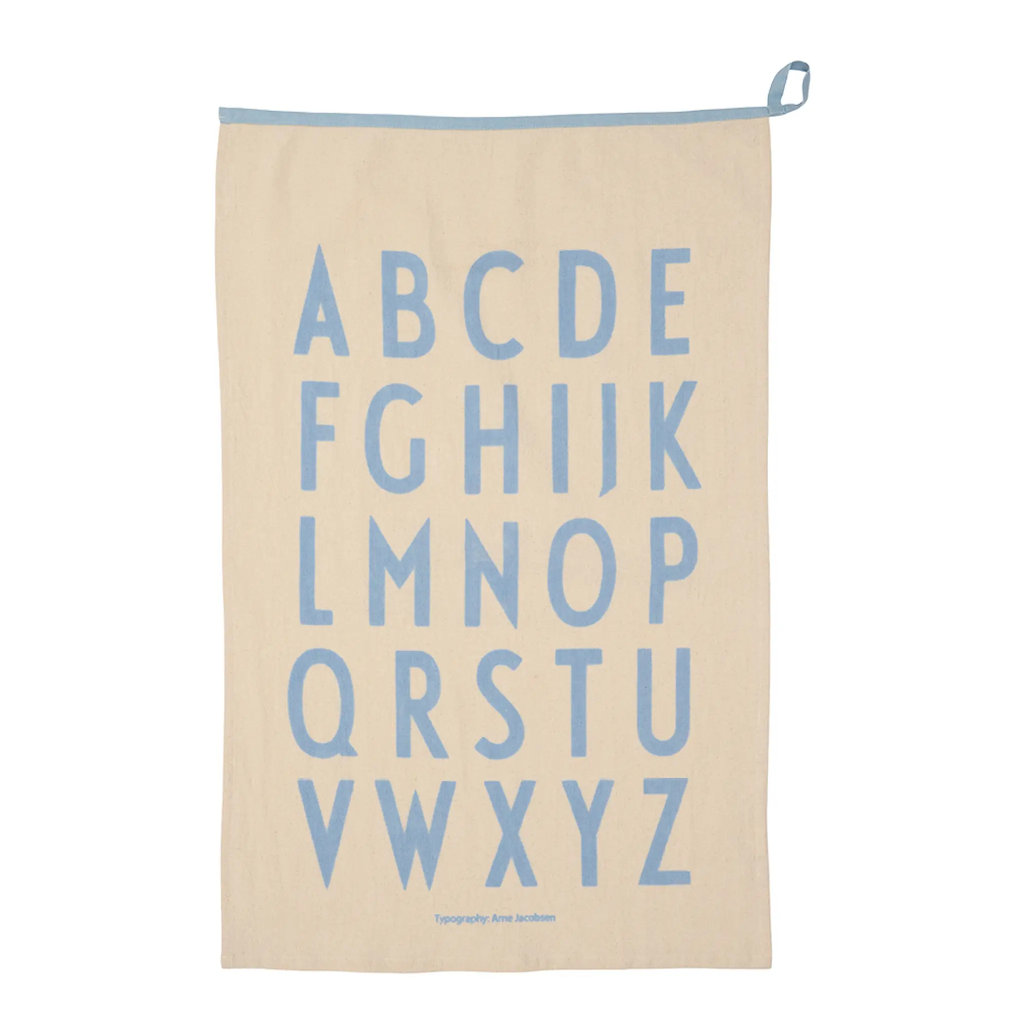 Design Letters Favourite Premium Classic kökshandduk 50'x70 cm natur/ljusblå