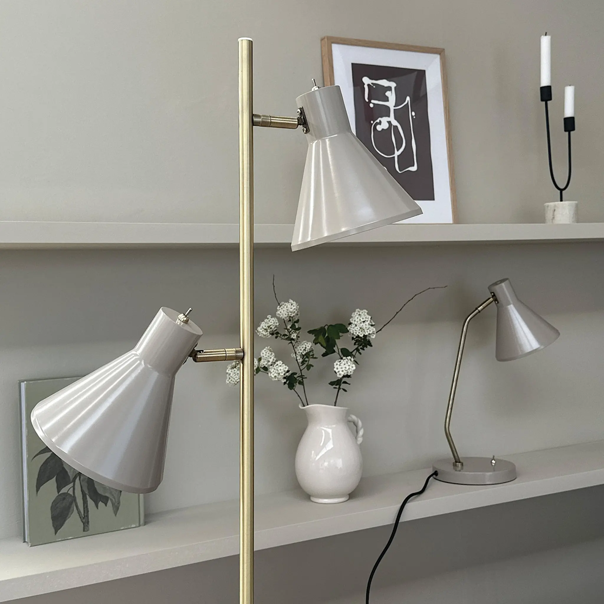 Dyberg Larsen Sleep golvlampa 165 cm beige
