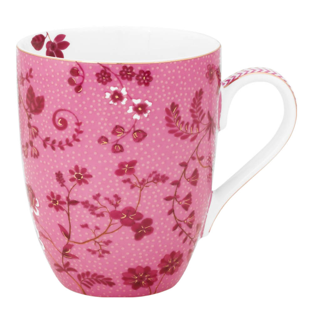 Pip Studio - Jolie Flowers Muki 36,5 cl Vaaleanpunainen