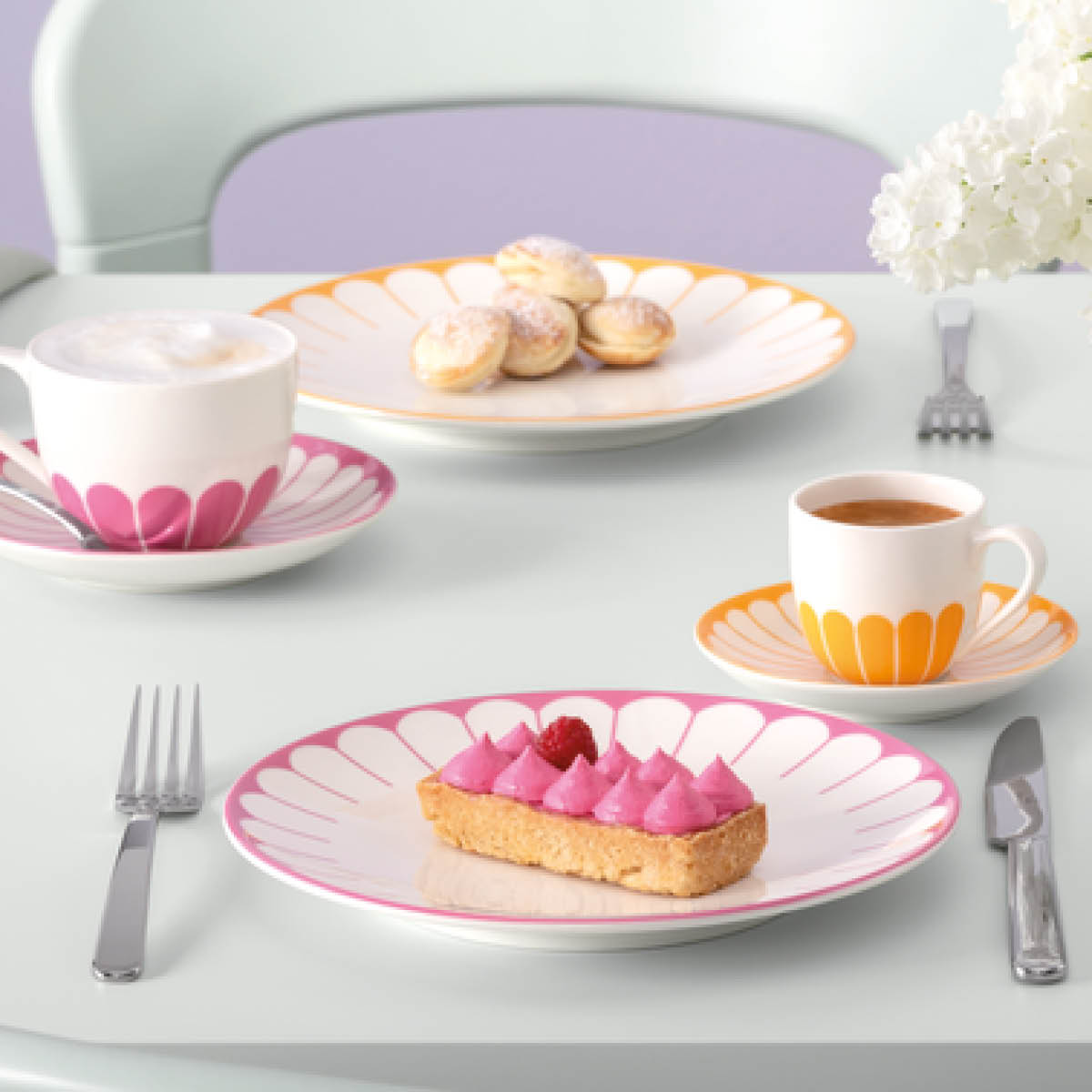 Villeroy & Boch Fleur cassis frokosttallerken/desserttallerken 21 cm rosa