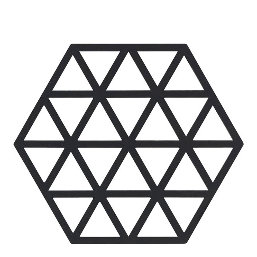 Zone Denmark - Hexagon Pannunalunen Silikoni 16 cm Black