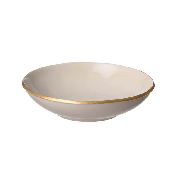 Heirol - Heirol x Nosse Edge Syvä lautanen 23 cm Ivory Gold