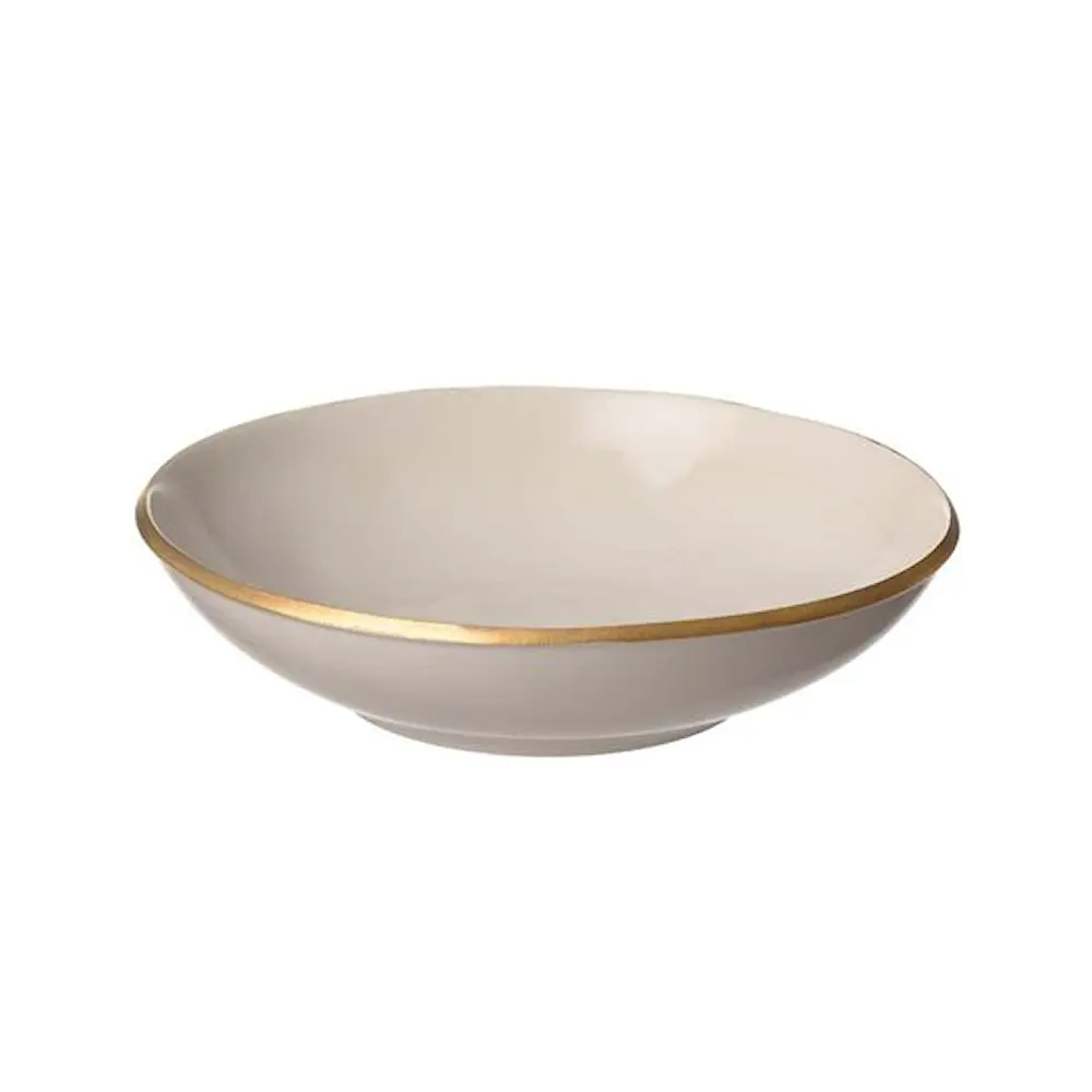 Heirol x Nosse Syvä lautanen 24 cm Edge Ivory Gold