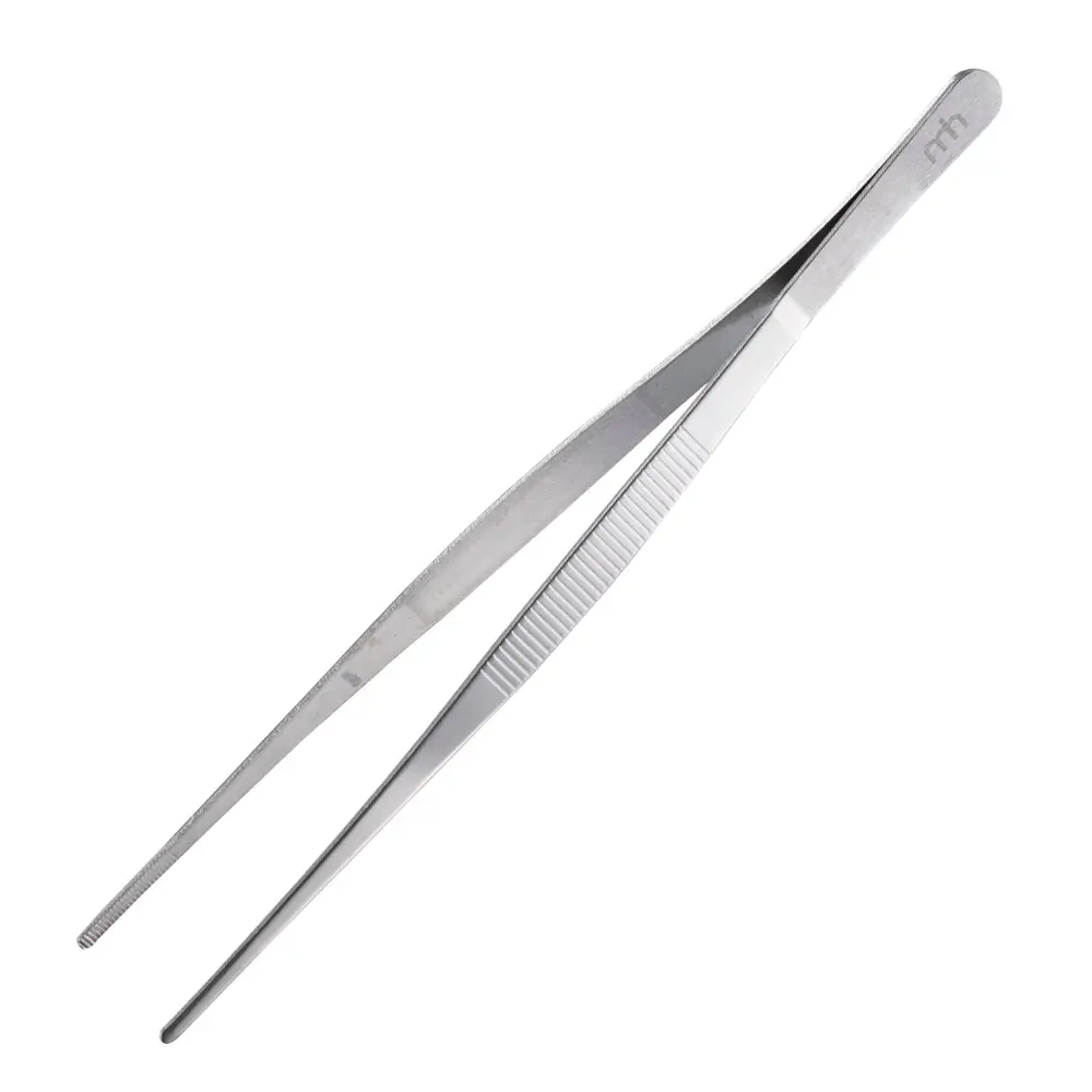 Basis Ruokapinsetit 25 cm Harjattu teräs