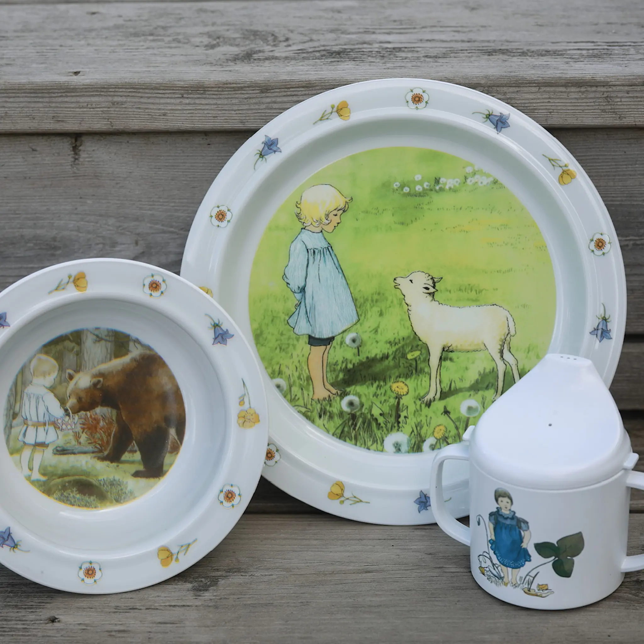 Rätt Start Elsa Beskow barneservise 3 deler Visor