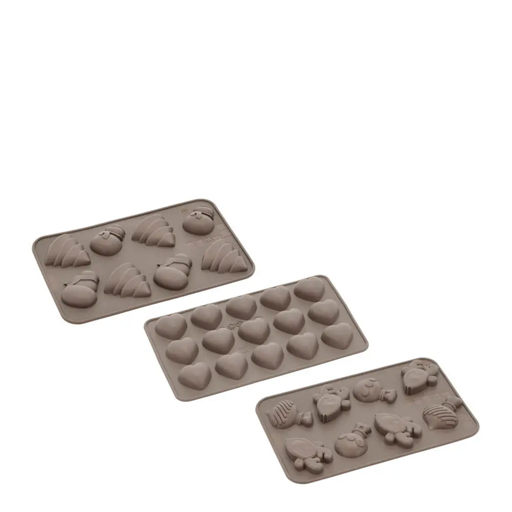 Sjokoladeform 3 stk silikon latte