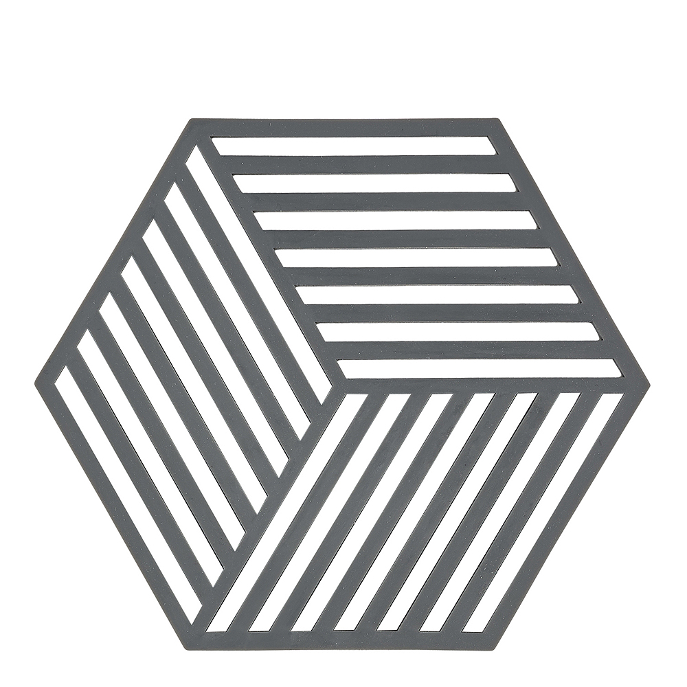 Zone Denmark - Hexagon Pannunalunen Silikoni 16 cmHarmaa