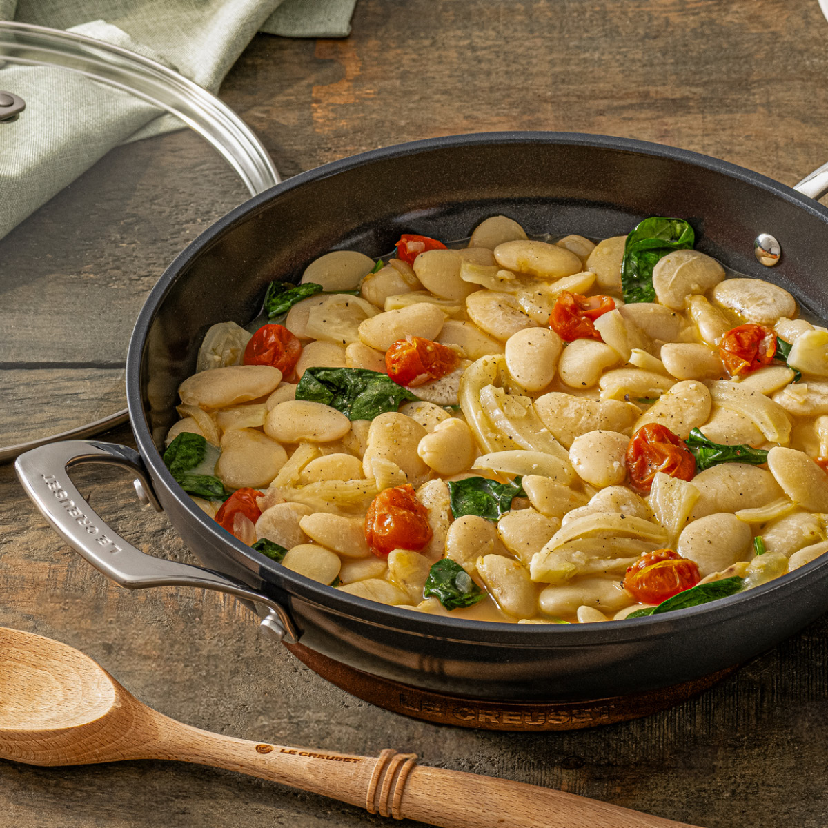 Le Creuset ENSC traktørpanne med glasslokk 3,2L 28 cm black