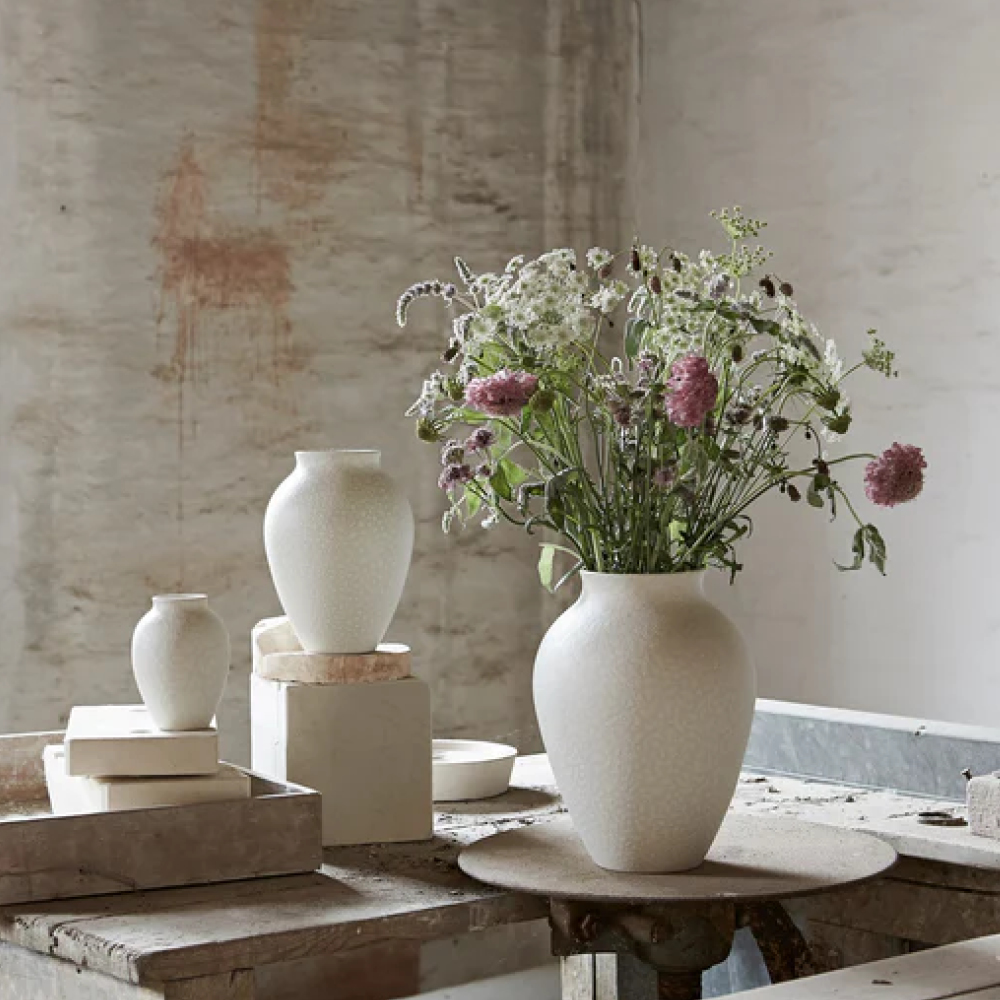 Knabstrup Keramik Knabstrup Vas 20 cm Vit