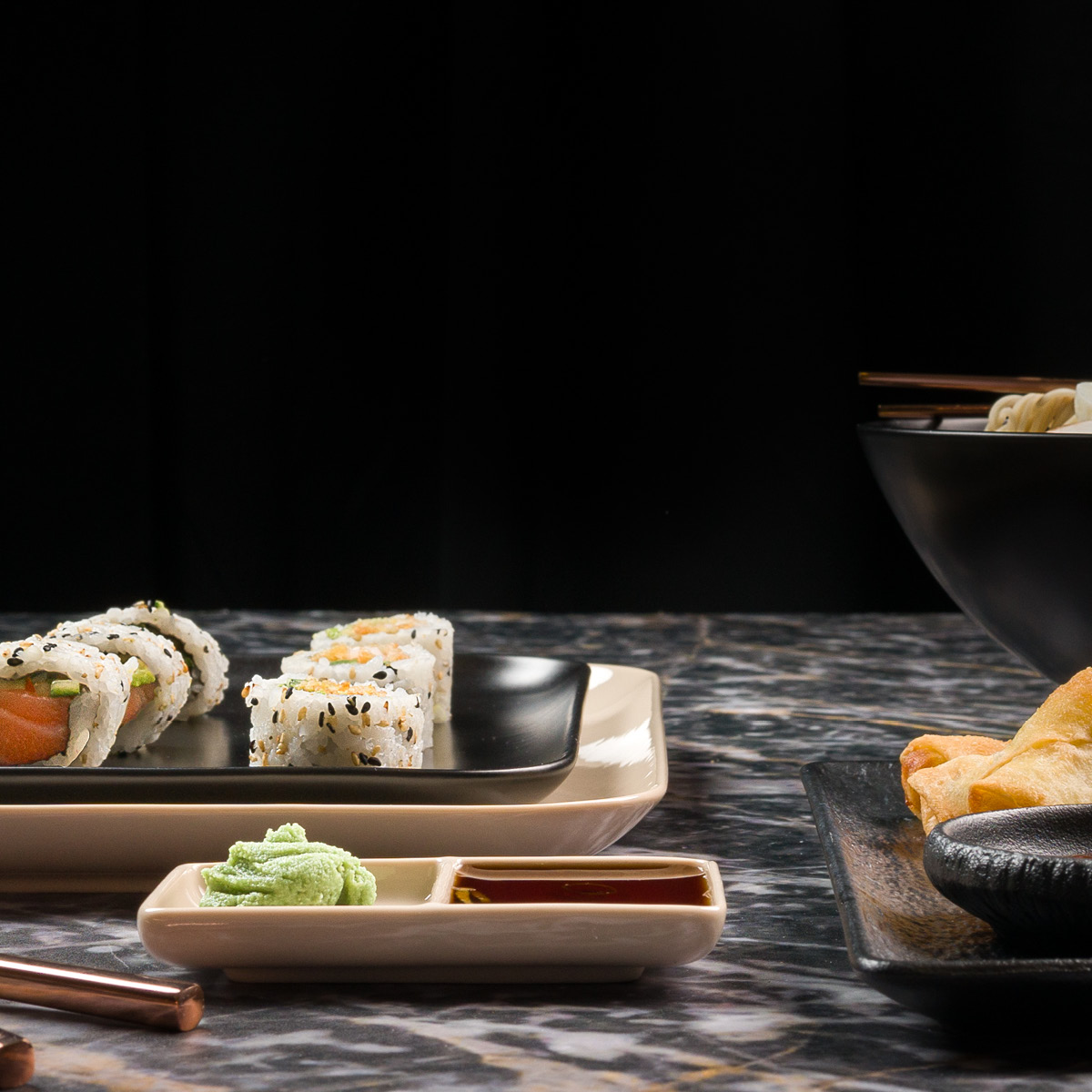 Modern House Nemo tallerken rektangel 25x12 cm svart