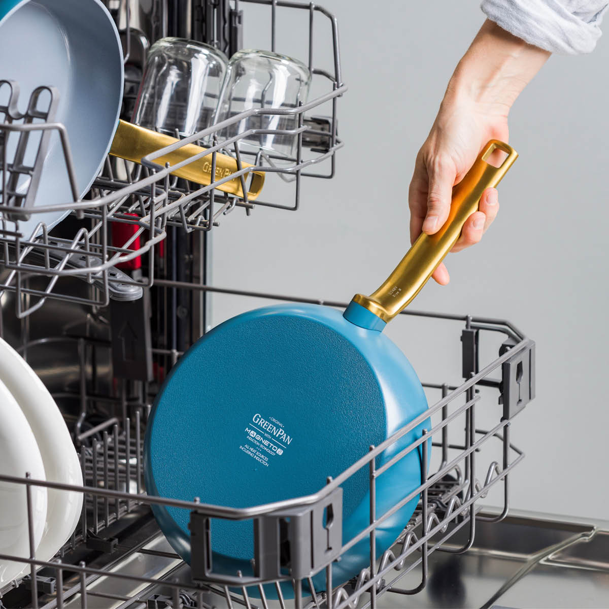 GreenPan Evolution keraaminen paistinpannu 24 cm sininen