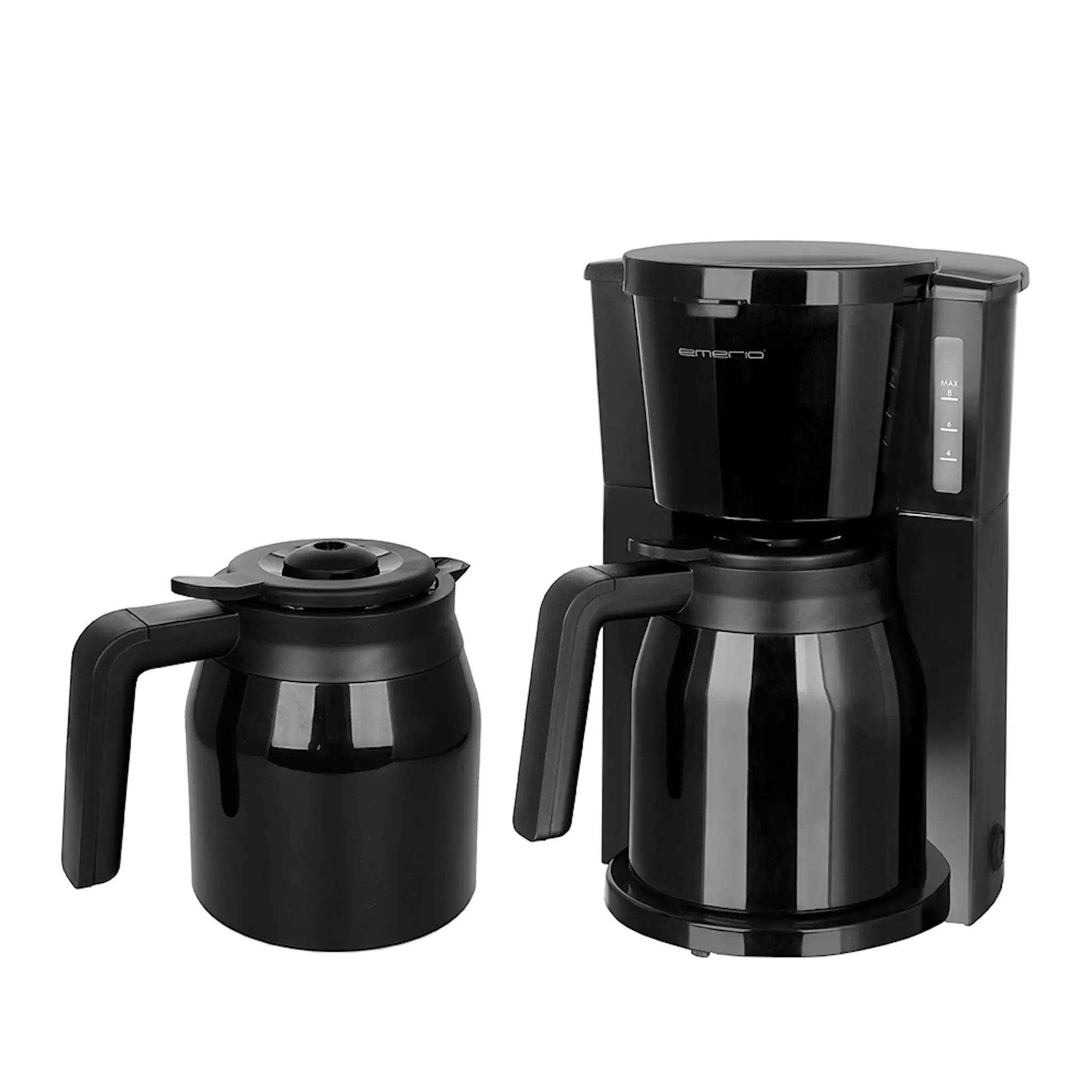 EMERIO Kaffebryggare 2 Termoskannor 1 L