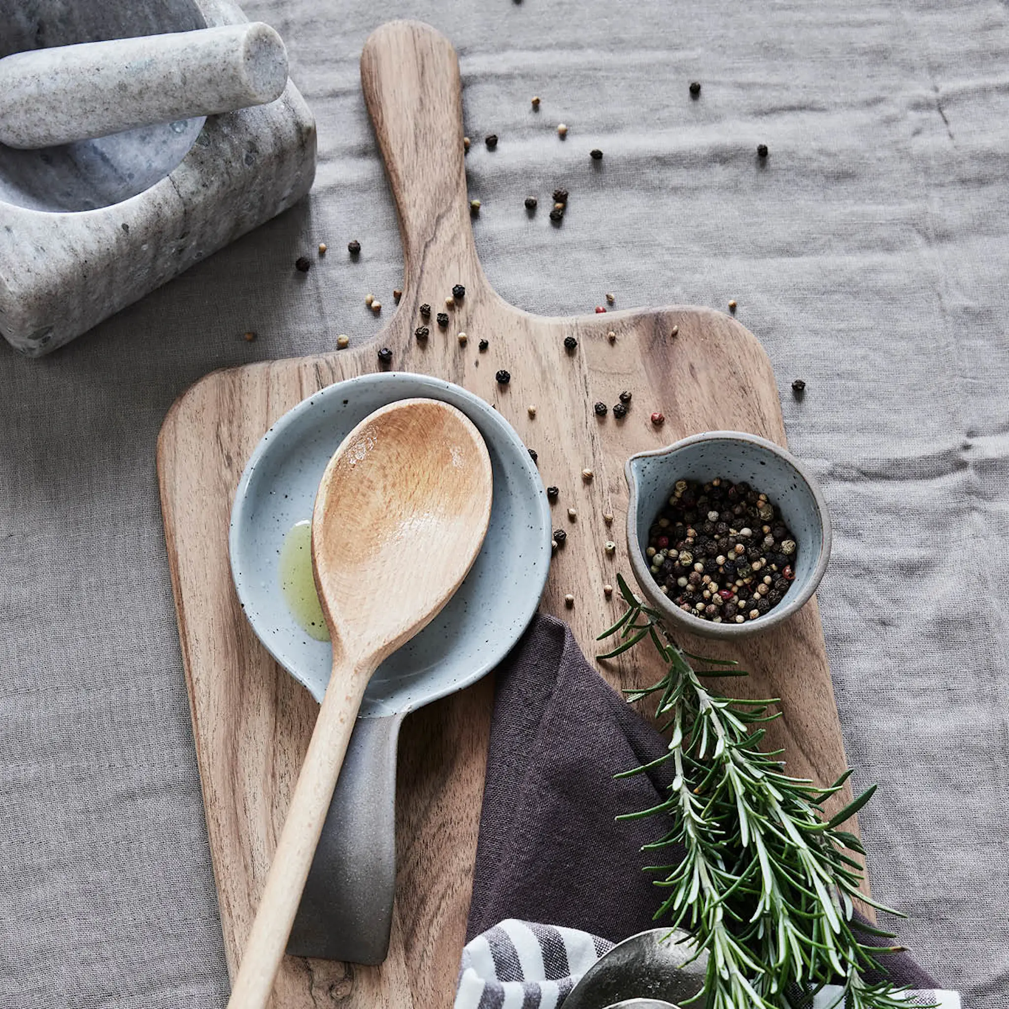 Lene Bjerre Elina mortel 12,5 cm mörk sand