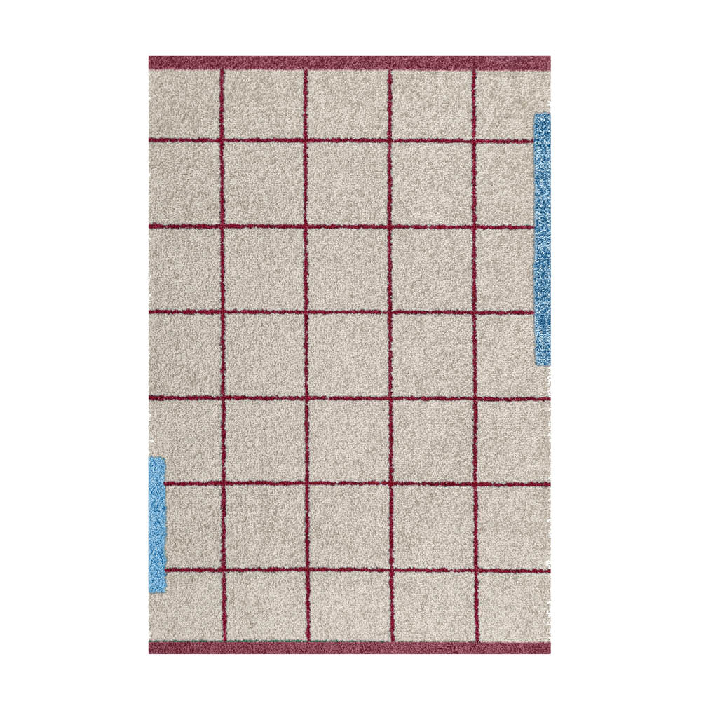 Mette Ditmer Network golvmatta 80x55 cm vinröd