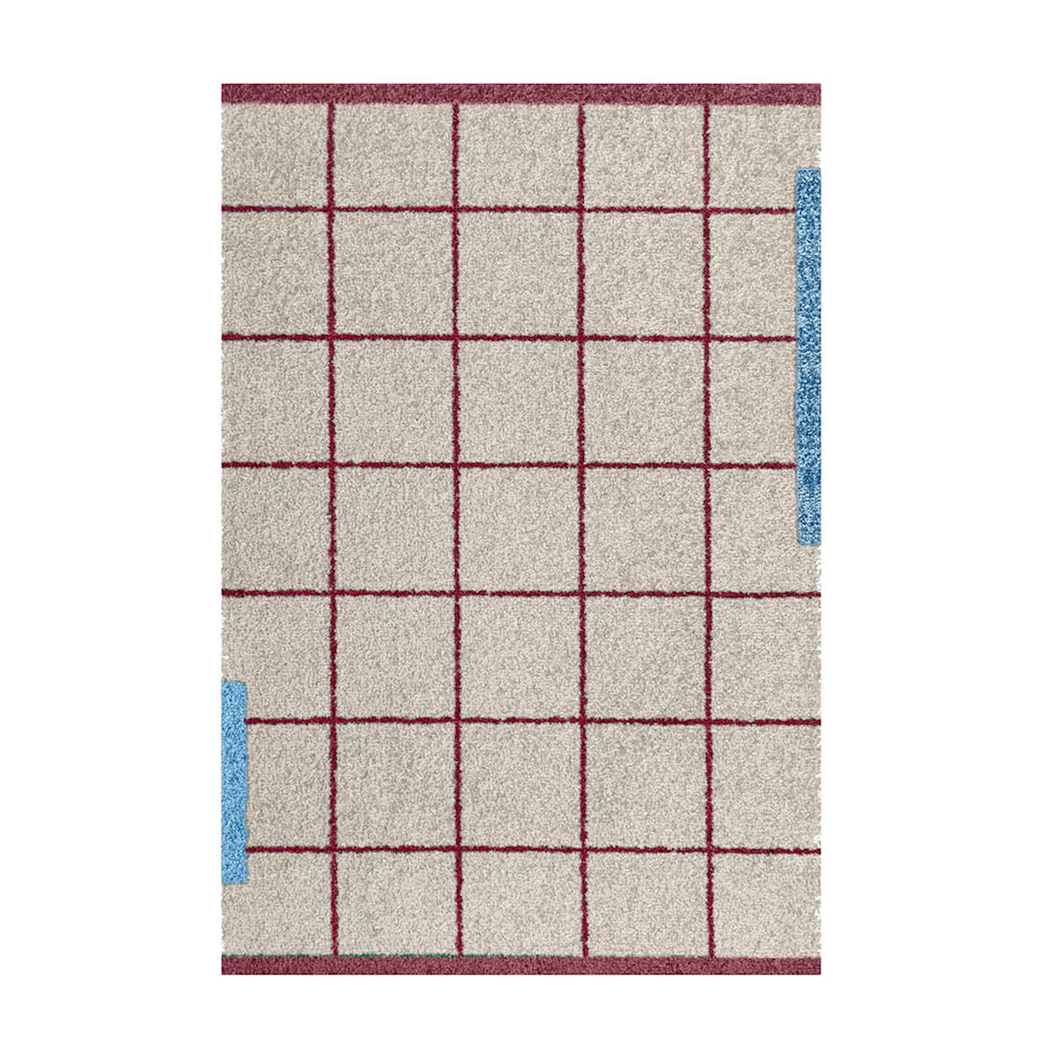 Mette Ditmer Network golvmatta 80x55 cm vinröd