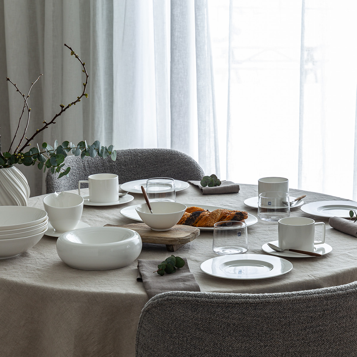 Royal Porcelain Blanche Lautanen 21 cm Valkoinen