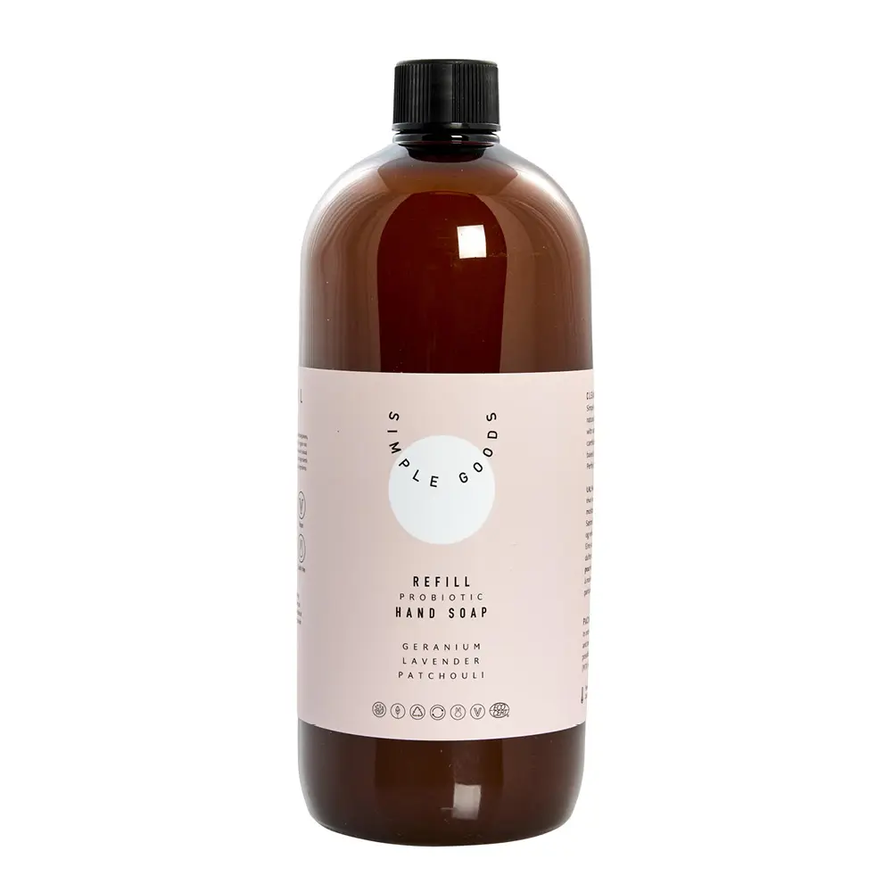 Geranium Käsisaippua täyttöpakkaus 1000 ml Vaaleanpunainen