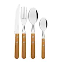 Bestickset 24 delar natur/stål