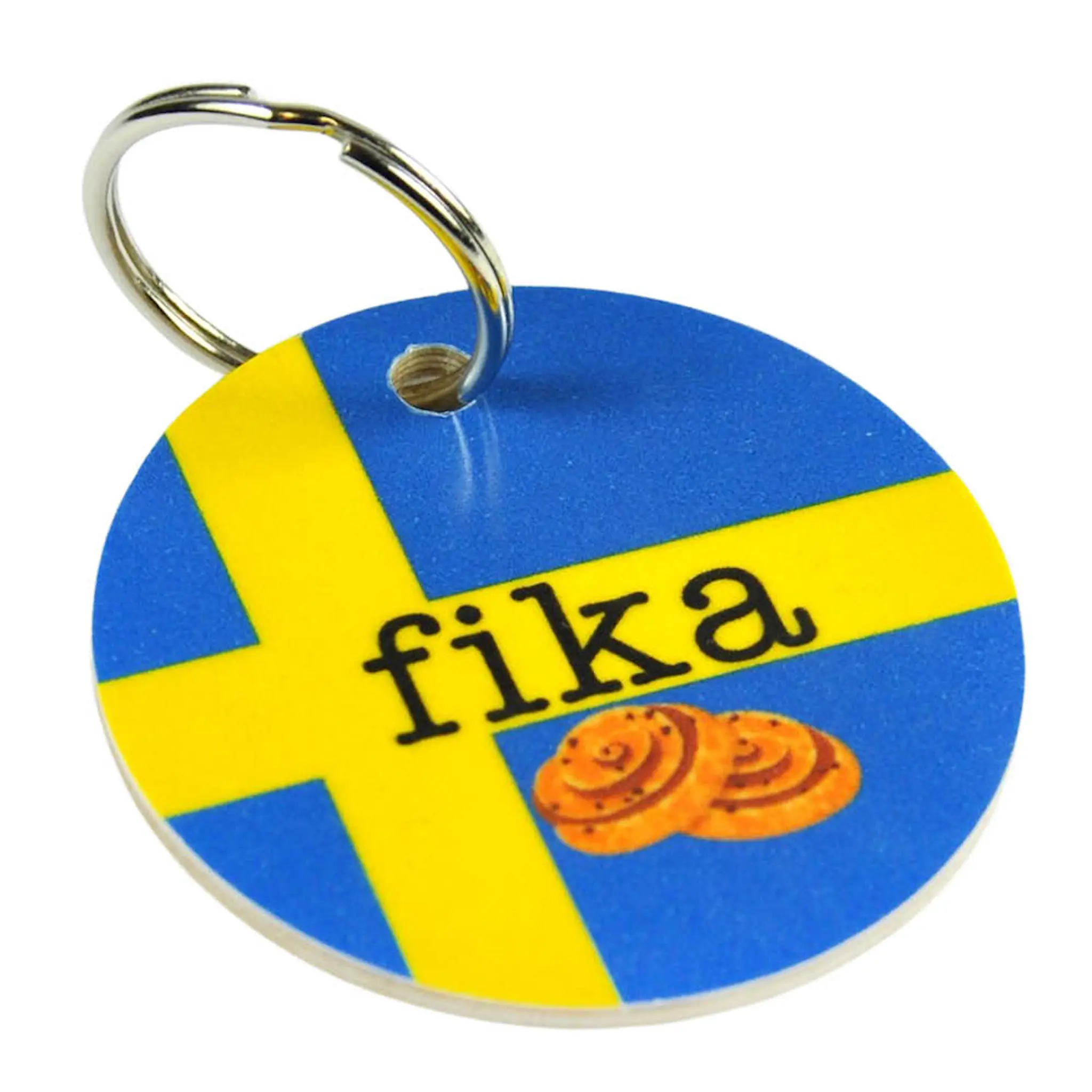 Mellow Design Nøkkelring 5 cm Fika Kanelbullar