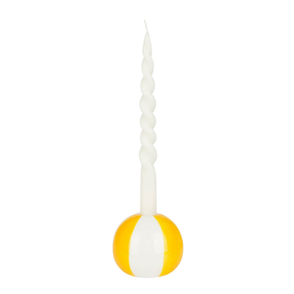 Balvi Floats lysestake 8 cm Beachball gul