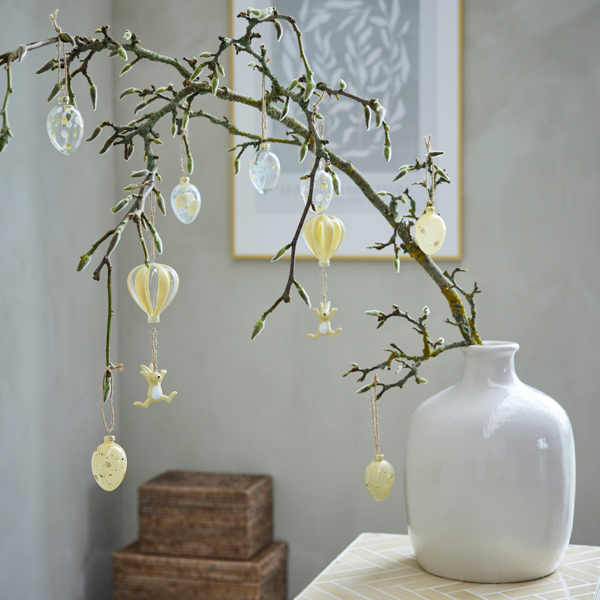 Lene Bjerre Vasilia dekorasjonsvase 39,5x29 cm råhvit