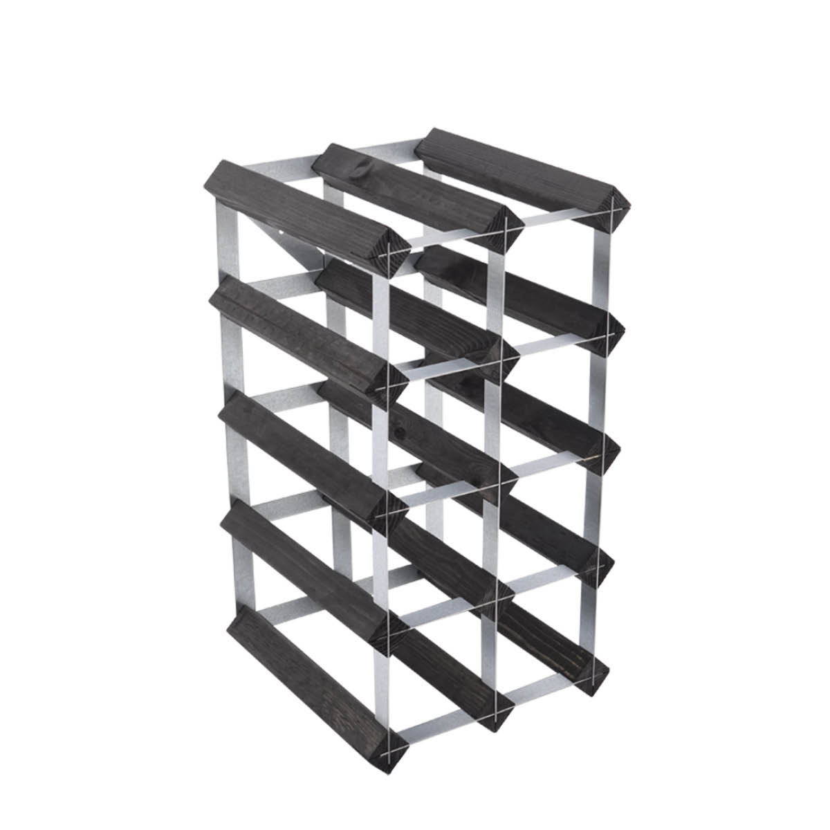 Traditional Wine Rack Vinstativ 12 flasker montert svart