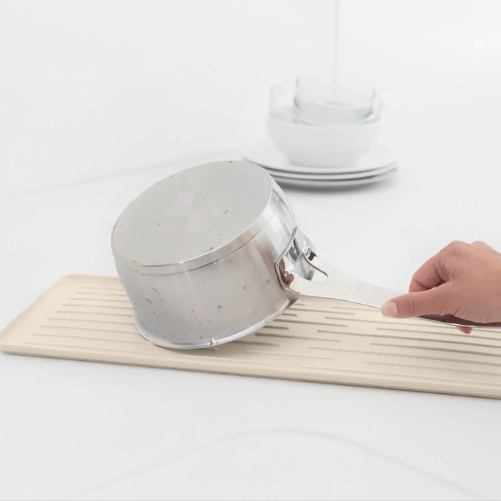 Brabantia SinkSide kompakt diskställ 46x20 cm soft beige