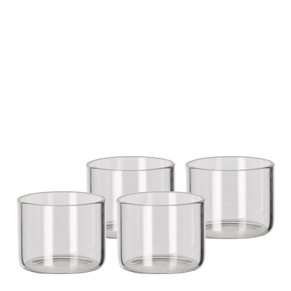 Blomsterberg Dessertglass 6 cm 4 stk borosilikatglass