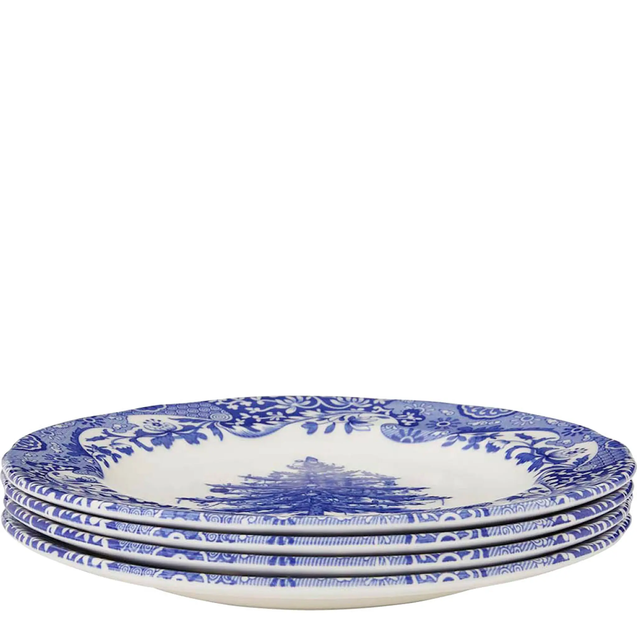 Spode Blue Italian Christmas Tree Lautanen 20 cm Sininen/Valkoinen