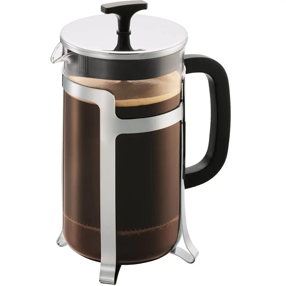 Jesper Pressopannu 8 kupillista 1 L Kromi