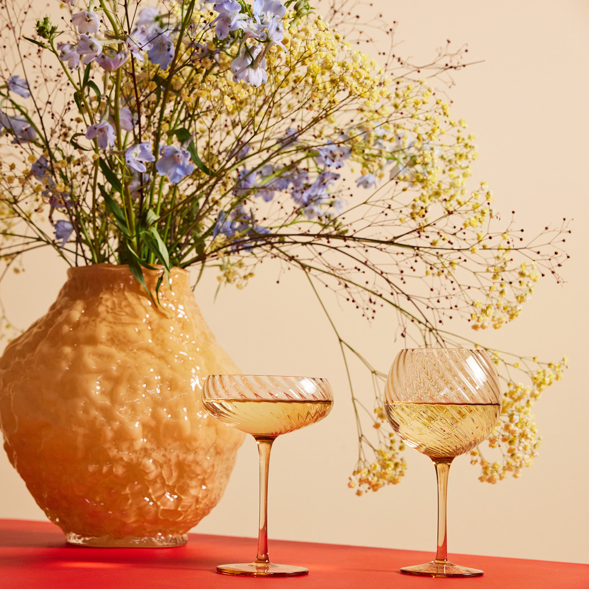 ByOn Opacity Viinilasi 47 cl 2 kpl Persikka