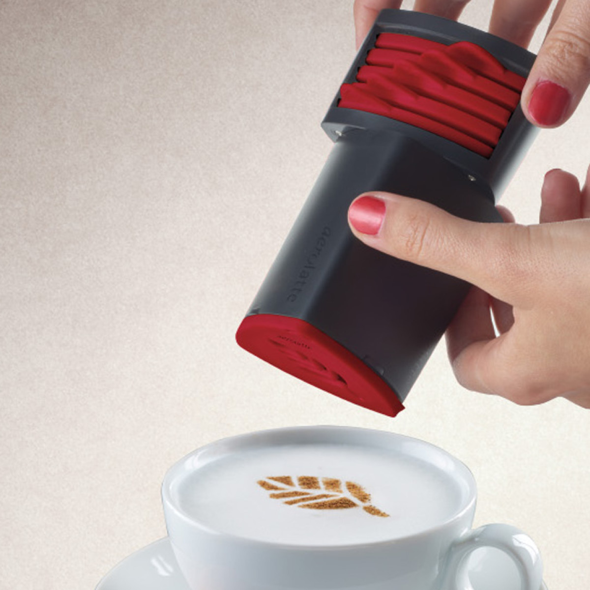 Aerolatte Cappuccino artist kaffe mönster