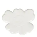Unikko serveringsfat blomma 32x32 cm vit