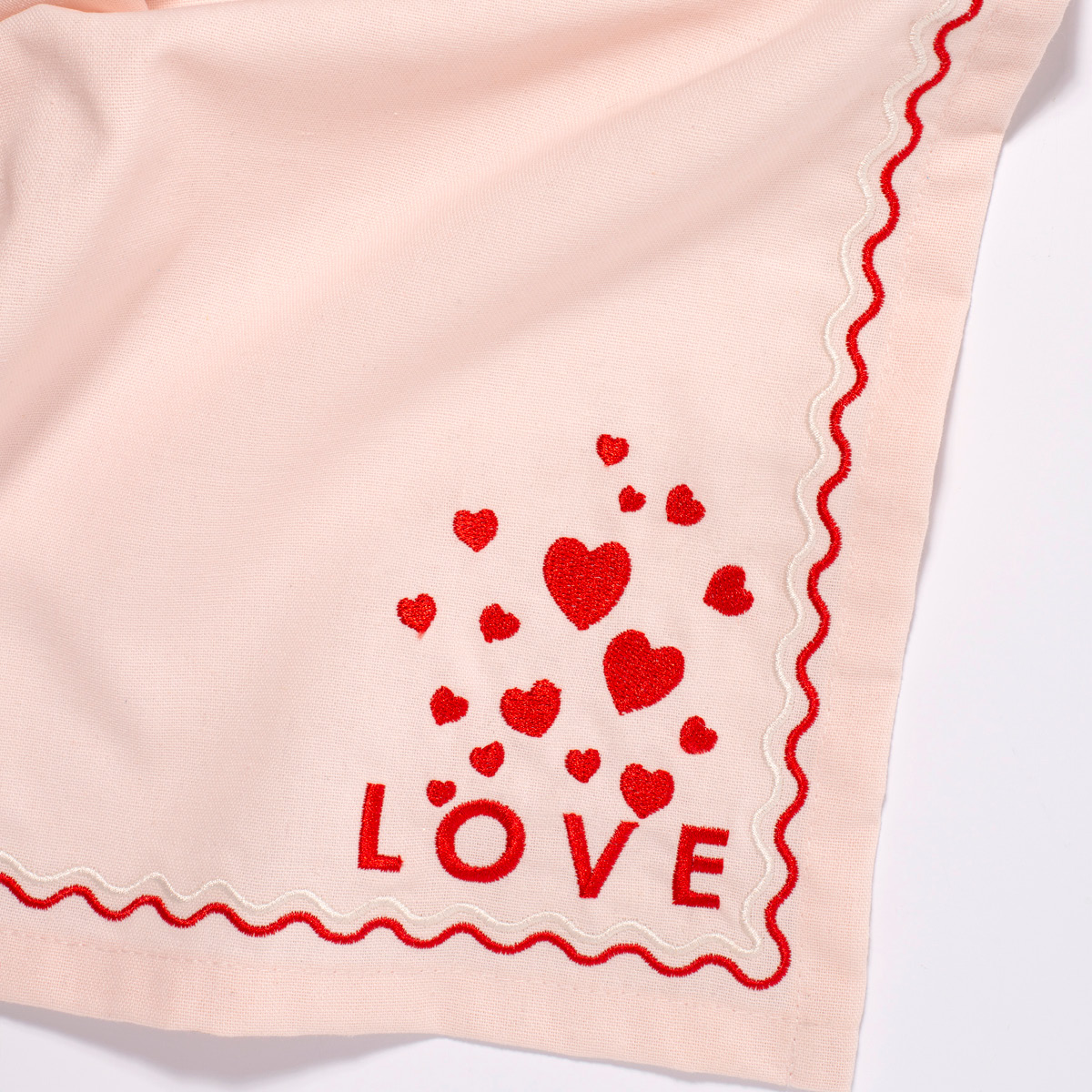 Vondels Summer Party servett 45 cm 2-pack LOVE soft pink