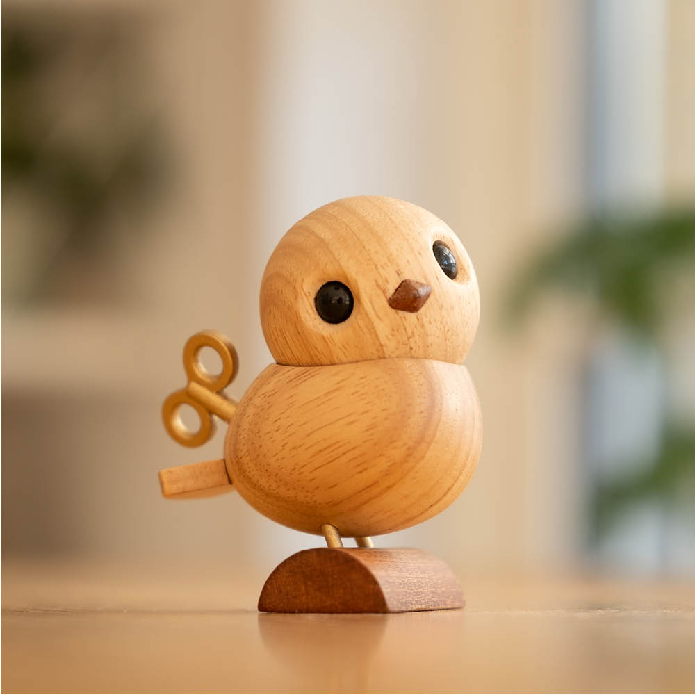 FableWood Puufiguuri satakieli 8 cm Vaahtera/Kumipuu/Sapele