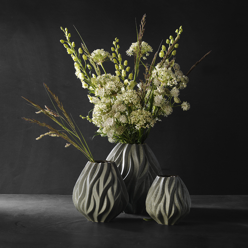 Morsö Flame Maljakko 19 cm Harmaa