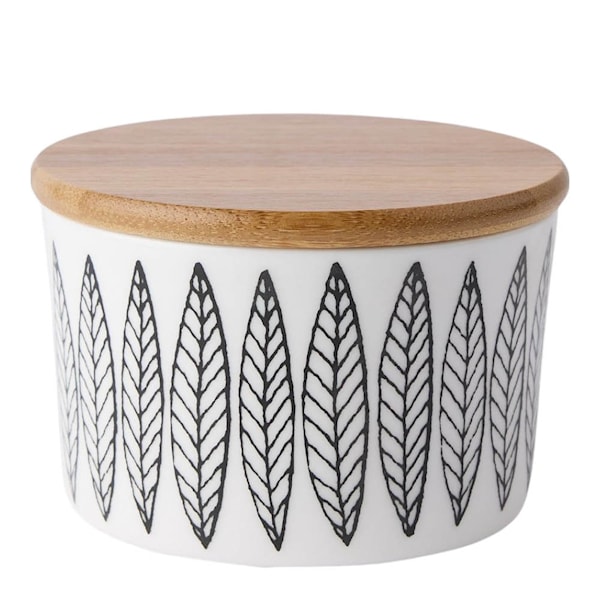 Salix Svart burk 10 cm med lock