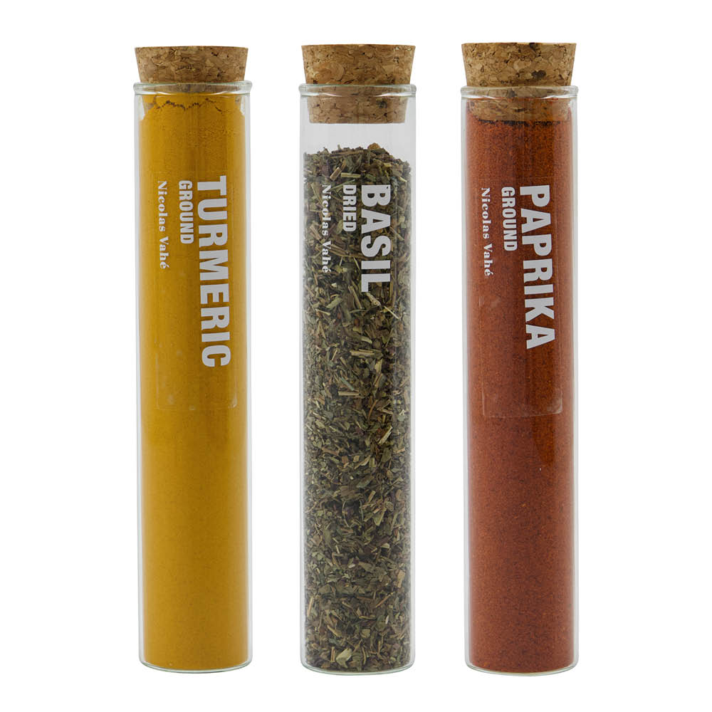 Nicolas Vahé Kryddset 11 g basilika, stark paprika, gurkmeja