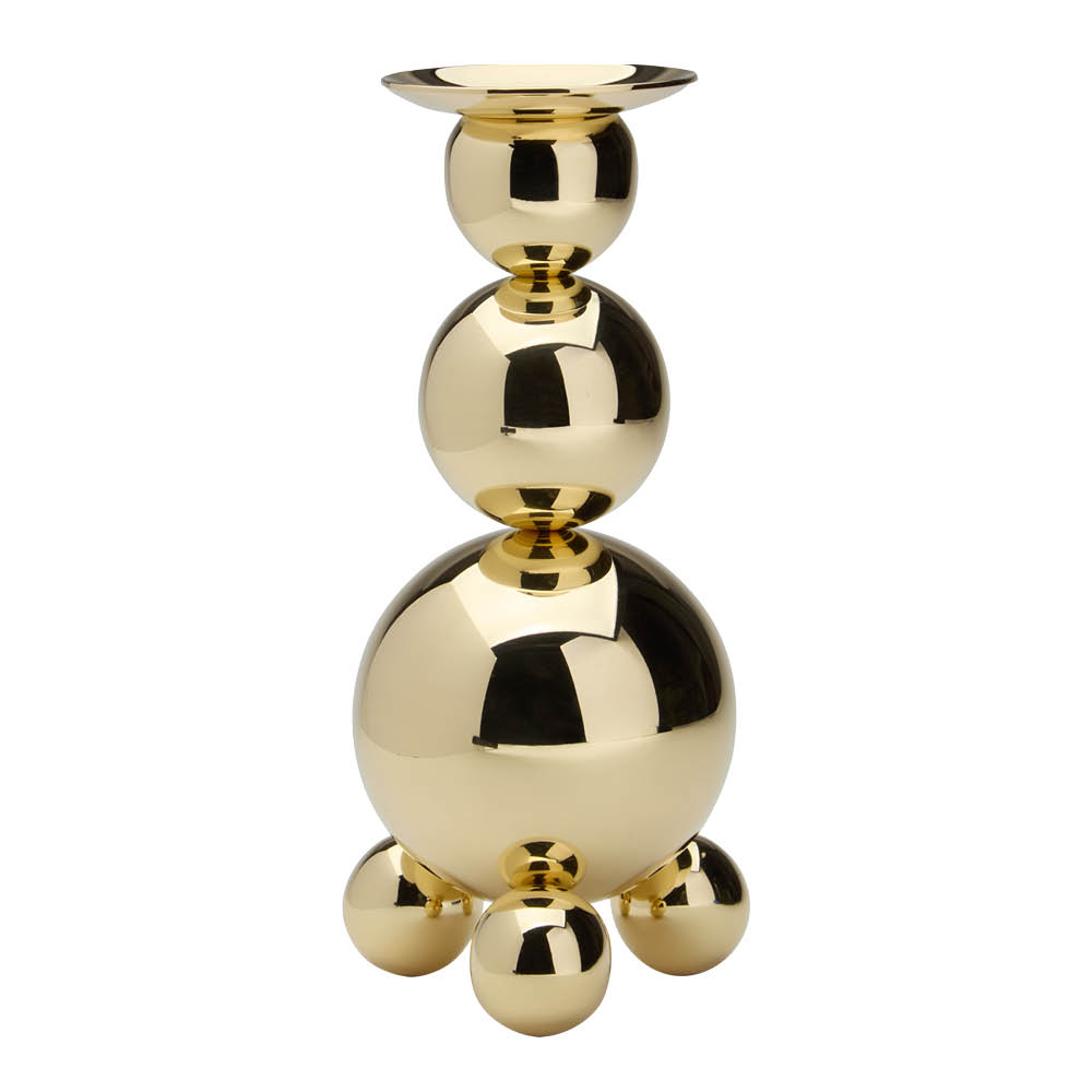 Skultuna Kulljusstake trippel 17,5 cm mässing