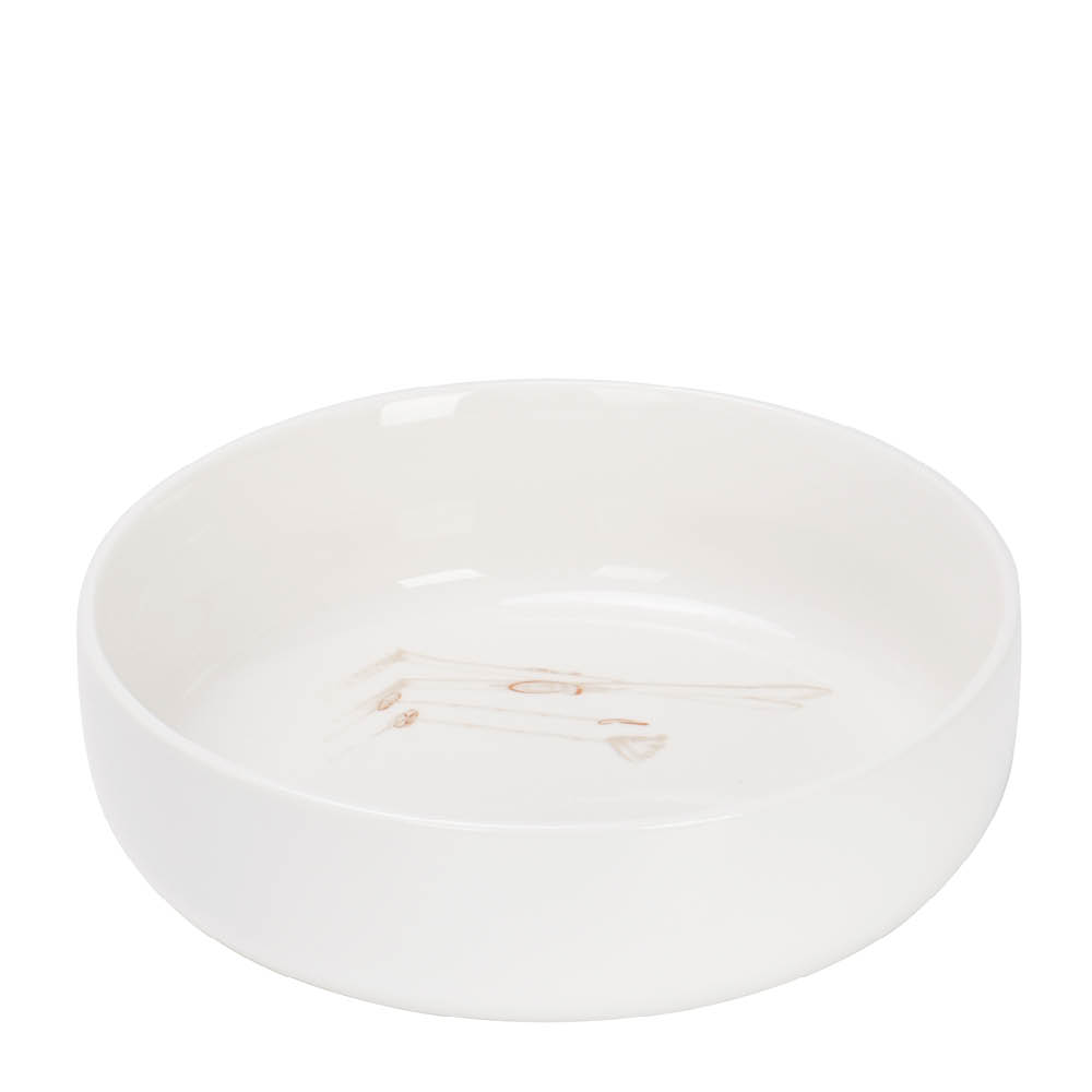 Stiernholm - Ski Kulho 21 cm Valkoinen/Ruskea