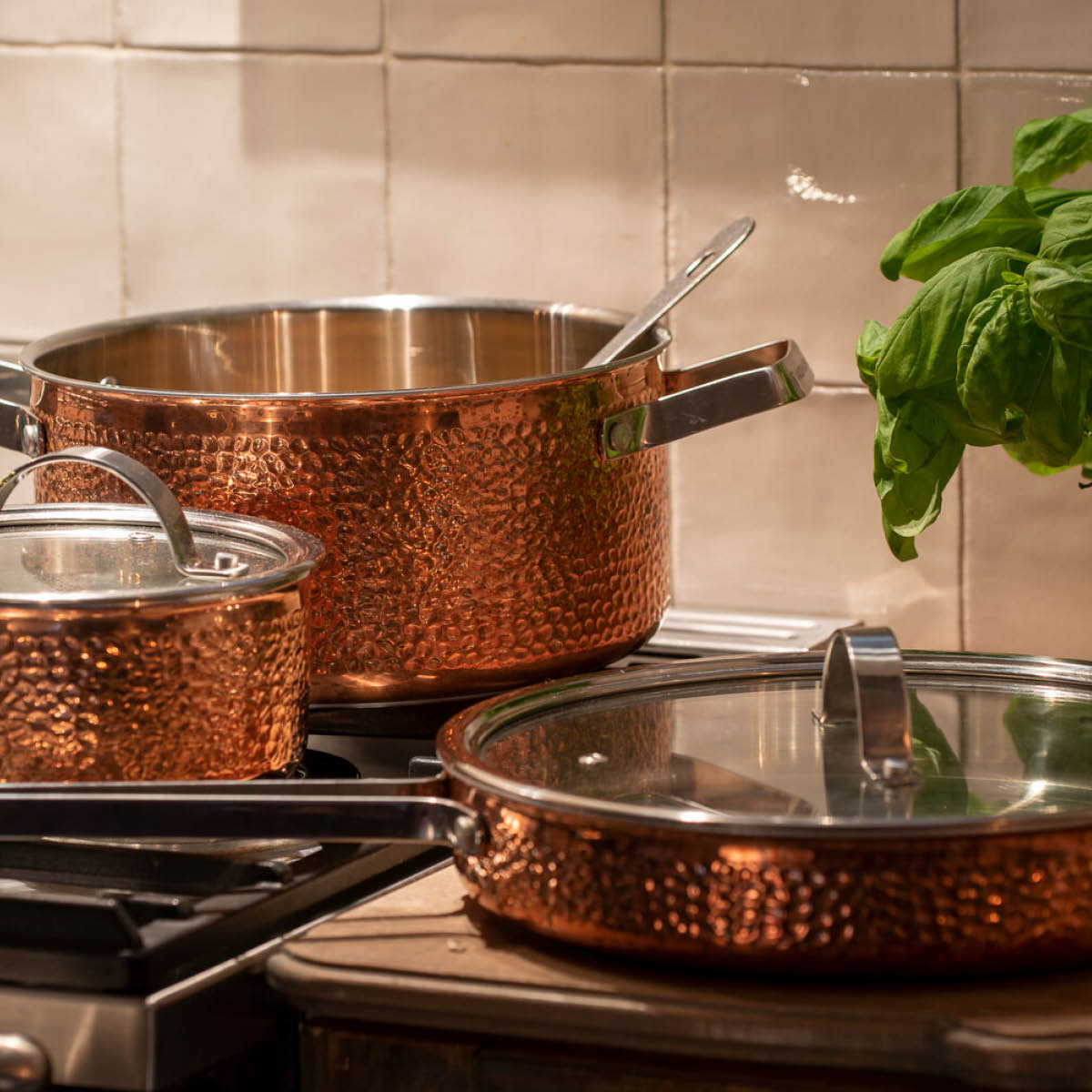 Vargen & Thor Modell Y traktørpanne 28 cm kobber