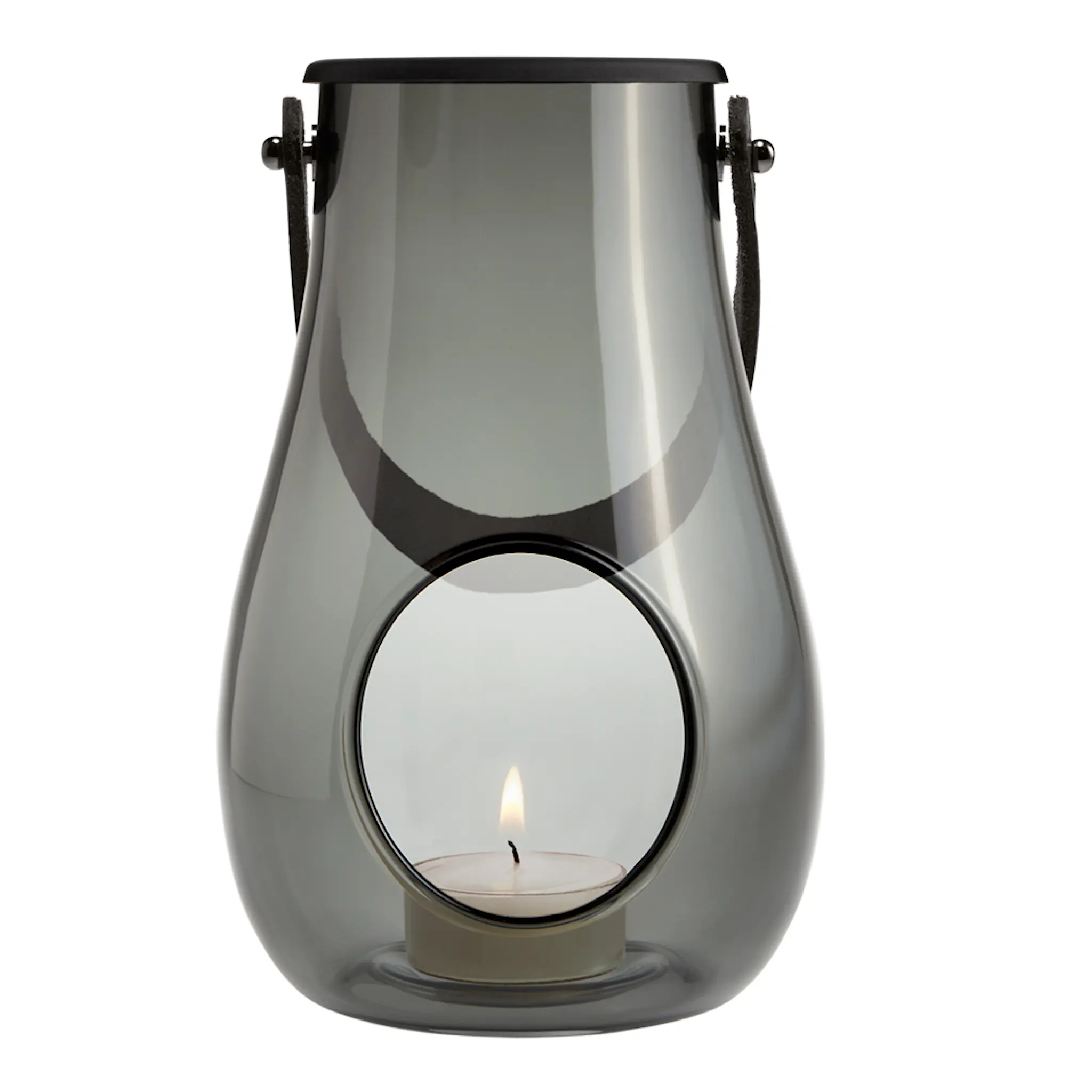 Holmegaard Design with Light Lanterna 16 cm Rökfärgad
