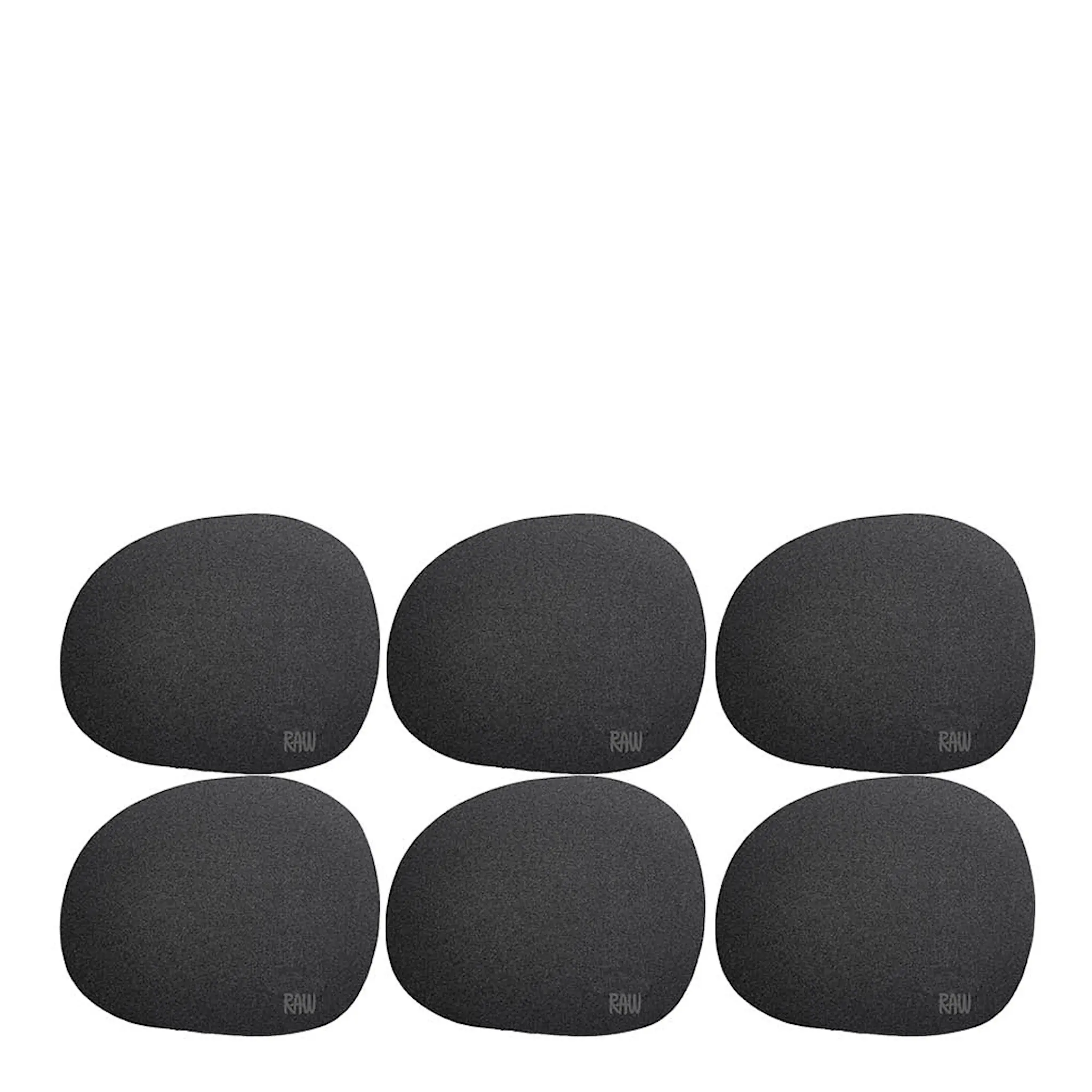 Aida RAW Soft glassbrikke 6 stk black