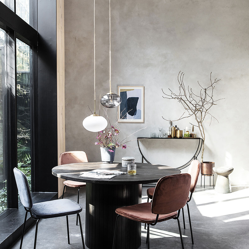 House Doctor Opal Kattovalaisin 22 cm Valkoinen /Messinki