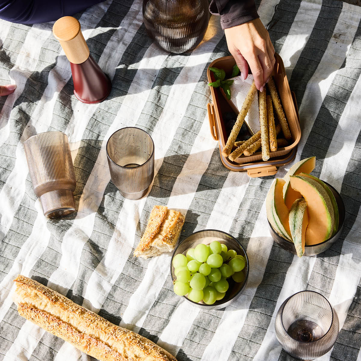 Sagaform Billi vattenglas 43 cl 4-pack brun